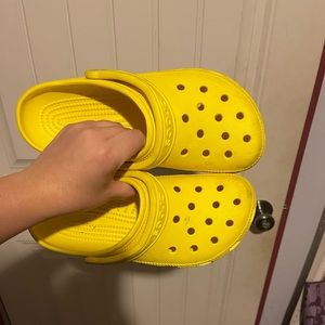 Yellow crocs
